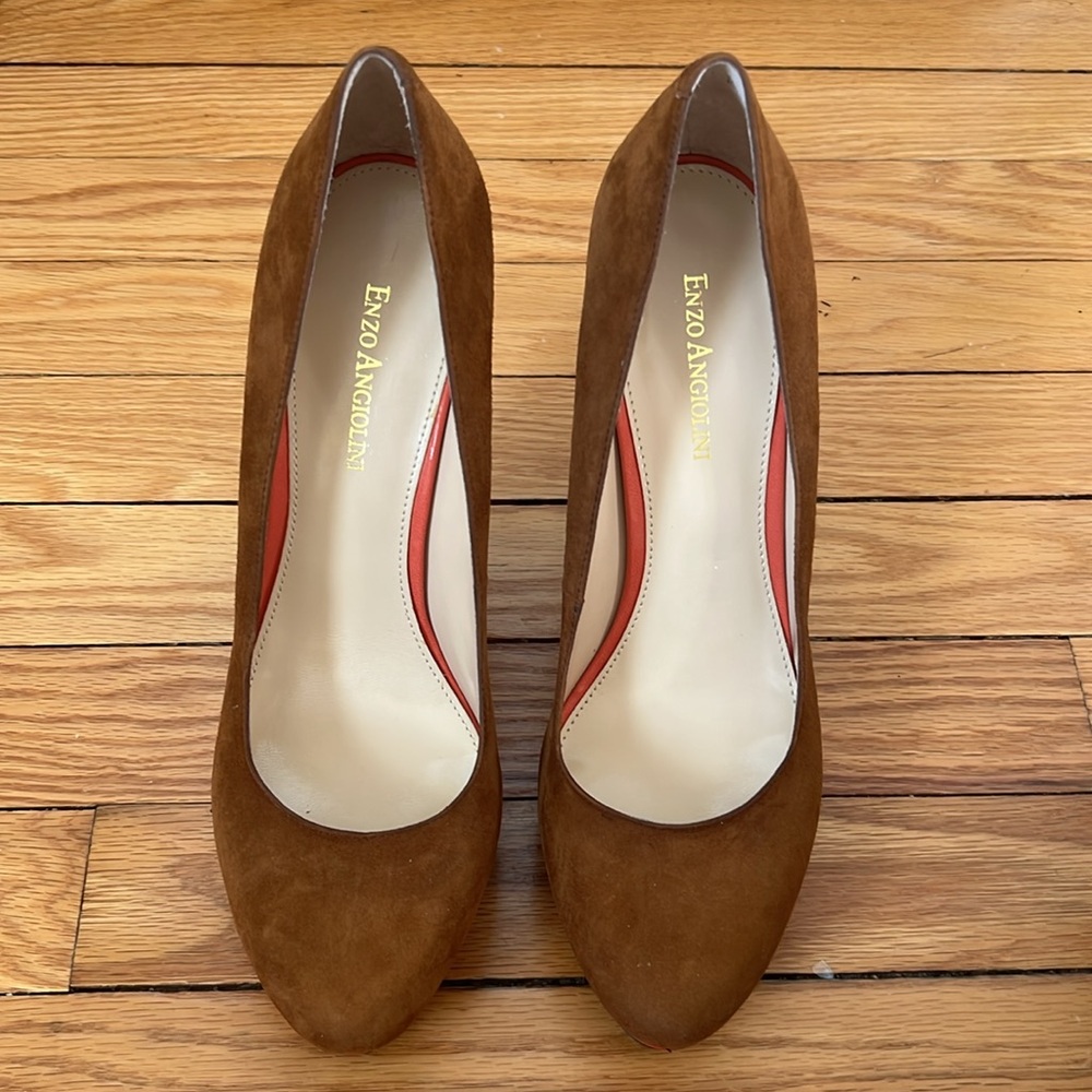 Enzo Angiolini Brown and Red Women's Heels - Picture 2 of 6